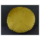 Circular Gold Throw Pillow