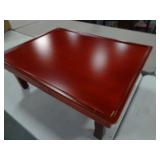 Beautiful Wood Folding Table With Engraving 27" x