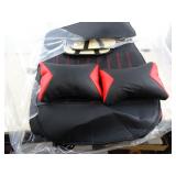 Red and Black Car Seat Covers