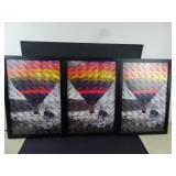 Lot of 3 Picture Frames 19" x 13"