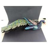 Decorative Metal Peacock Missing Legs Could Use