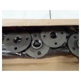 Set of 4 Industrial Pipe Table Legs Grey
