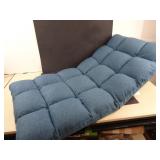 Blue Adjustable Gaming Sofa 39" x 22" Back Zipper