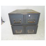 Pair of Vintage Steelmaster Pressed Steel