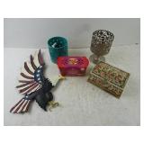 Lot of Misc. Newer Home Dï¿½cor - Metal Eagle