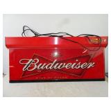 Budweister Lighted Ceiling Mounted Sign 36" x 17"