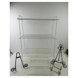 Lot of Misc. Wire Shelving & Displays