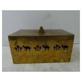 Vintage Brass Egyptian Pyramid & Camel Tea Light