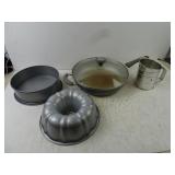 Lot of Misc. Kitchen Items - Pan with Lid Bundt