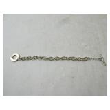 20.2gtw Chain Bracelet with Hear Pendant Marked