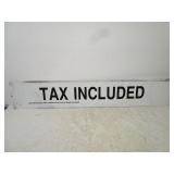 34" x 6" Metal Taxi Included Sign