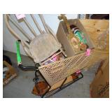 Cart of Misc. Unsold Items from Previous Auction