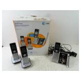 AT&T 3 Handset Answering Phone System in Box -
