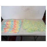 Pair of Crochet Baby Blankets
