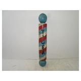 17" Vintage Wood "TIGER" Barbershop Pole