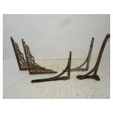 Lot of Antique Cast Metal Corner Accents