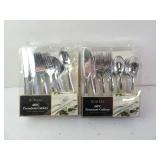 Lot of 2 Bombay 48pcs. Silver Tone Premium