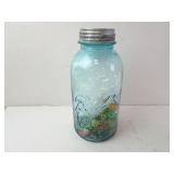 Lot of Misc. Vintage Glass Marbles in Jar