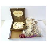Wedding 'Sign A Heart' Box with Wooden Craft