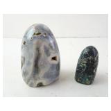 Polished Orca Agate & Serpentine with Iron Pyrite