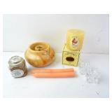 Lot of Candles & Candle Holders