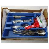 Lot of Stainless Flatware & Kitchen Utensils in
