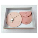 Sterling Silver Isabella 'M' Pendant with Chain