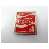 Adult Humor 'Enjoy Co-Caine' Coca Cola Parody Pin