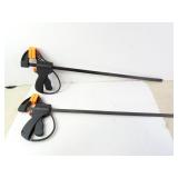 Lot of 2 Tool Shop 30' Spring Clamps
