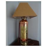 Antique Copper Fire Extinguisher Lamp - 34" Tall