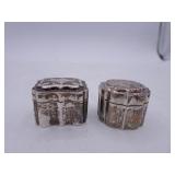Two Sterling Silver Pill Boxes - 17.41g