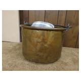 Large Brass Caldron with Dog Toys - 12x18"