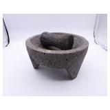Volcanic Stone 8" Molcajete Mortar and Pestle Set