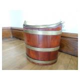 Georgian Brass Mounted Mahogany Peat Bucket