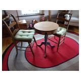 Antique Bistro Set with Cushions