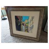 Professionally Framed Painting - 27x28"