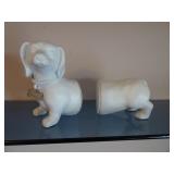 Dachshund Ceramic Bookends