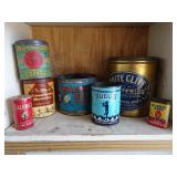 Assorted Vintage Tins and Cans