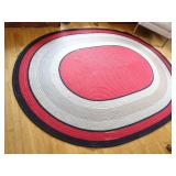 Vintage Oval Braided Rug - 106" x 82"