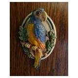 Antique Cast Iron Hubley Parrot Door Knocker -