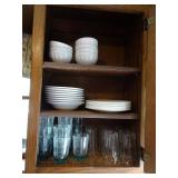 Assorted Dishes in Cabinet