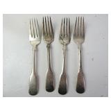 Lot of 4 Sterling Silver Salad Forks - 4.28ozt -