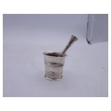 Dutch Sword Marked Sterling Silver .925 Mortar