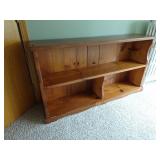 Antique Wooden Shelving Unit - 55x12x30" - Third