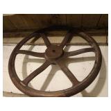 Antique 24" Wooden Hand Wheel