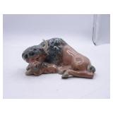 Lladro Ceramic Buffalo