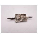 Sterling Silver Abacus Pin - 5.56gtw