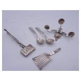 Assorted Sterling Silver Items - Spoons / Mini