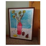 Sunflower Painting - Professionally Framed -