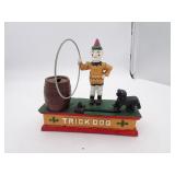 Vintage Trick Dog Cast Iron Mechanical Coin Bank
